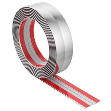 Imagem de WhSunVo Protetor de canto de parede de 3 metros, acabamento de moldagem de parede, autoadesivo, protetor de canto de parede, acabamento de PVC flexível, protetor de borda à prova d'água para borda de