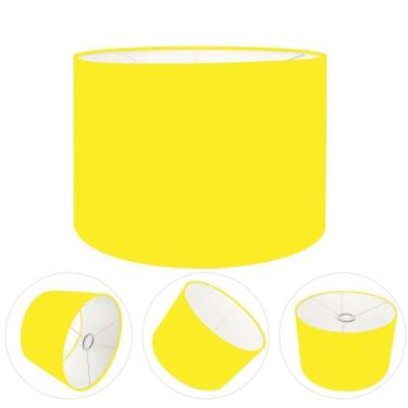 Imagem de Cúpula Abajur Cilíndrica Cp-7021 ø45x25cm Amarelo