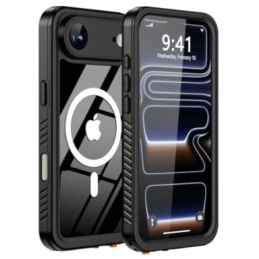 Imagem de Comboproof Capa para iPhone Air: capa de telefone à prova d'água à prova de choque à prova de poeira IP68 capa rígida de corpo inteiro protetor de tela embutido subaquático ao ar livre à prova d'água