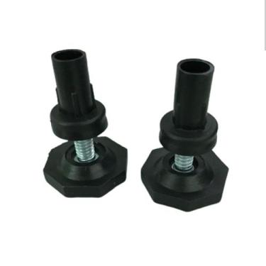 Imagem de Kit 12 Niveladores de Móveis para Piso Rosca com Pé Ajustável e Bucha 