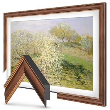 Imagem de Molduras de TV Deco – Moldura fina de cobre industrial compatível apenas com Samsung The Frame TV e Pro (81.3 cm, serve para TV 2021-2025)