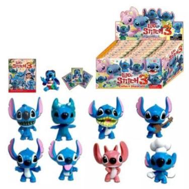 Imagem de Miniaturas lilo stitch supresa personagens sortidos + cartas coleção -