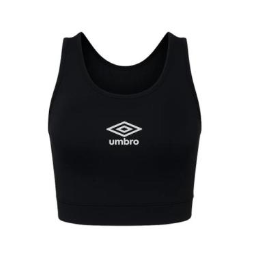 Imagem de Top Feminino Umbro Essential Academia Fitness Original, Preto, m