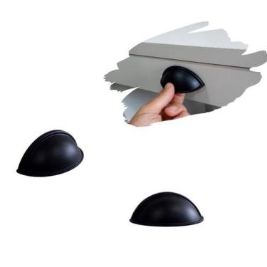 Imagem de Kit 12 Puxador de Gaveta, Armário, Modelo Concha Colonial - Compras Fá