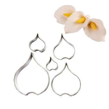 Imagem de Cortador De Biscoito Em Aço Inox De Copo De Leite 5 Peças
