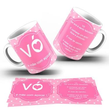 Imagem de Caneca Tema Vó  Caneca de Porcelana  Presente Especial Dia dos Avós - 