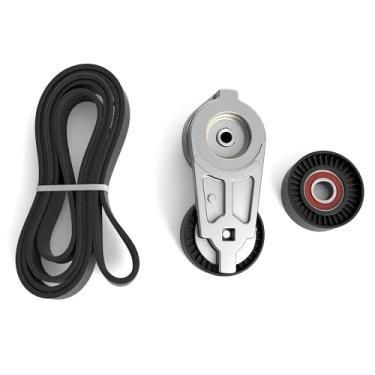 Imagem de Kit de montagem de polia tensora de correia de transmissão de 3 peças para Chrysler 300 2006-2010, para Dodge Charger 2006-2010, para Dodge Magnum 2006 2007 2008, 5.7L V8, substitui 38323 89377 38018