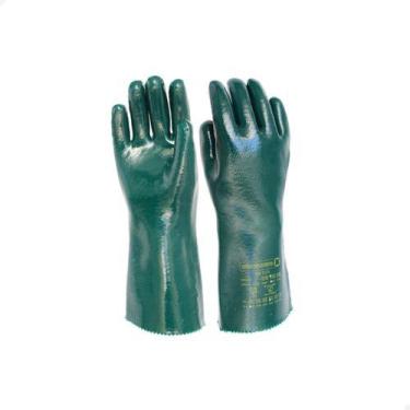 Imagem de Luva De Pvc Forrada Palma Áspera 35 Cm - PLASTCOR