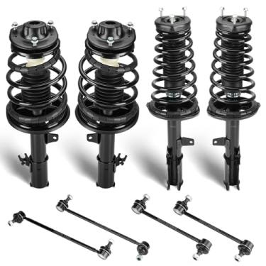 Imagem de Conjunto de amortecedores dianteiros e traseiros e elos de extremidade da barra oscilante compatível com Toyota Camry 1997-2001, 1999-2003 Solara, substitui 531678 531679 531680 531681 (8 peças)