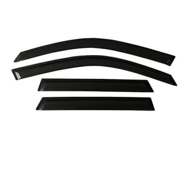 Imagem de GRJQRKHZ Defletor de janela lateral de carro para M&azda 6 Hatchback 2002-2007 Weathershied viseira de porta vento sol proteção chuva janela lateral defletores de vento