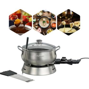 Imagem de Kit Fondue Eletrico 220v Completo: Queijo, Chocolate E Mais! - Cuisina