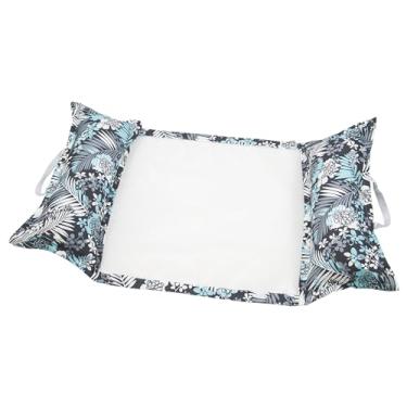 Imagem de Aqua Deluxe Resort Quality Monterey Hammock, 4-in-1 Multi-Purpose Inflatable Pool Float (Saddle, Lounge Chair, Hammock, Drifter), Washable Premium Fabric, Stow-n-Go Tote Bag, Antigua Blue