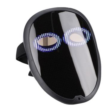 Imagem de Asixxsix Máscara de Transformação Facial de LED, APP Bluetooth Máscara de Iluminação Programável Personalizável Com Detecção de Gestos Unissex Adulto Brilho Digital Legal para Festa