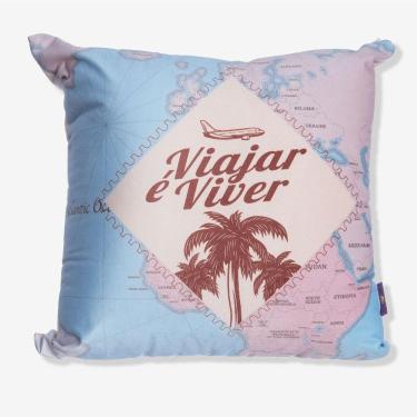 Imagem de Almofada 40x40 Viagem Zonacriativa