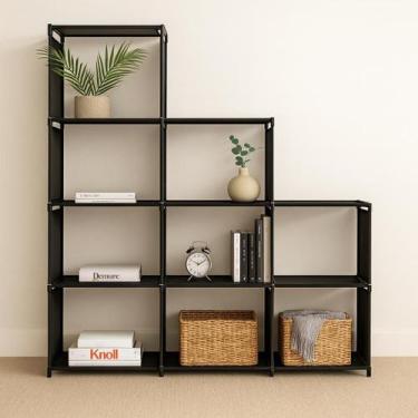 Imagem de Estante Pratica Desmontável e Modular Multiuso Organizadora Vários Amb