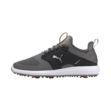 Imagem de PUMA GOLF Ignite Pwradapt Tênis de golfe masculino com gaiola, Tom silencioso - bronze-puma preto, 38