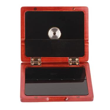 Imagem de RiToEasysports Estojo Elegante para Clarinete de Saxofone, Caixa de Madeira Maciça Com Higrômetro, Comporta 5 Palhetas (Âmbar)