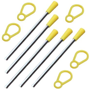 Imagem de 5 conjuntos de bastão de percussão triangular, martelo de ferro, plástico, triângulo, percussão, acessório para uso educacional e diversão em família