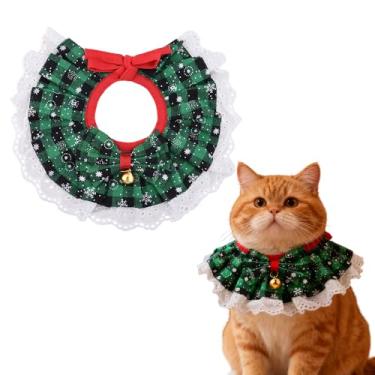 Imagem de Bandana de Natal para cães e gatos, babador, cachecol para animais de estimação, bandanas para cães, gatos, babador para meninos e meninas, gatos, roupa festiva de Natal para animais de estimação