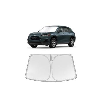 Imagem de Guarda-sol dobrável WODSTA Cobertura total Para-brisa Para-brisa Compatível com Honda HRV 2023-2025 4 camadas espessas Windows Visor 240T Poliéster Para-brisa Para-brisas
