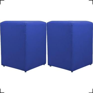 Imagem de Kit 2 Puff Dado Decorativo Para Sala Recepção Penteadeira Material Sintético Cores