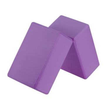 Imagem de simhoa Placa de tijolos para ioga, acessórios versáteis de EVA para academia, acessórios de ioga para condicionamento físico, posturas profundas, Roxo