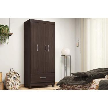 Imagem de Guarda Roupa 3 Portas E 1 Gaveta Prince Cafe Touch - Demóbile