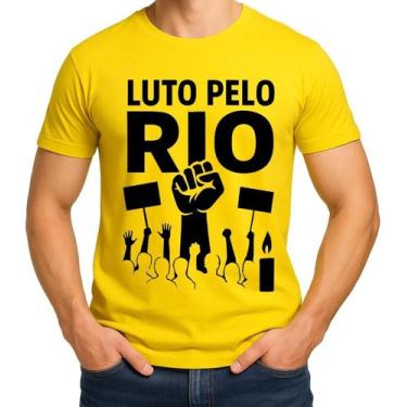 Imagem de Camisa Camiseta de Algodão Masculina Feminina Unissex Luto pelo Rio de