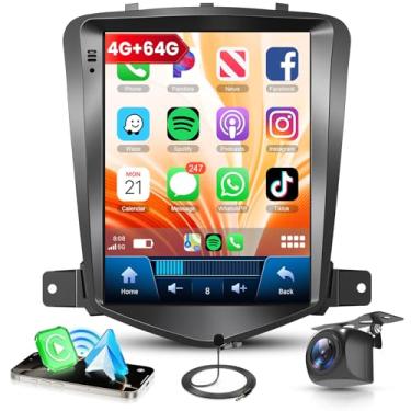 Imagem de KYNNT Rádio automotivo Android 15 [4 núcleos 4G + 64G] para Chevrolet Chevy Cruze 2009-2014 sem fio CarPlay Android Auto, GPS 5G-WiFi, tela sensível ao toque de 9,7 polegadas, estéreo Plug & Play