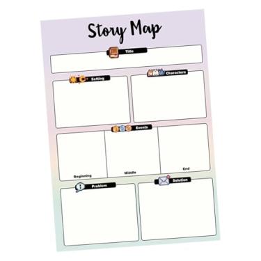 Imagem de JunZheHub Pôster de Caligrafia Apagável a Seco, Material Didático para Contação de Histórias em Sala de Aula, Fácil de Limpar, Laminado, Ideal para Crianças em