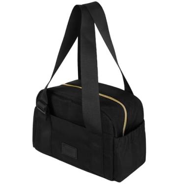 Imagem de Linkidea Lancheira para adultos, lancheira portátil com alça de mão, isolada de grande capacidade, compatível com panela elétrica, DUPASU, Aotto, Lancheaze elétrica aquecida (preto)