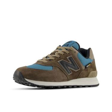 Imagem de New Balance Tênis unissex adulto 574 V2 Season, Cogumelo escuro/terrário/preto, 9.5 Wide Women/8 Men