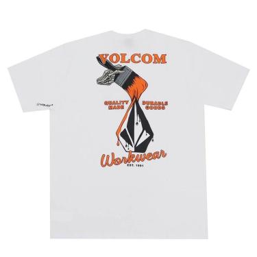 Imagem de Camiseta Volcom Enamel - Branco-Masculino