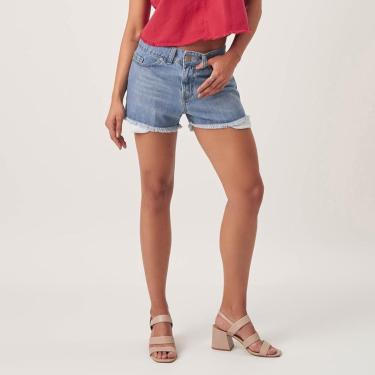 Imagem de Bermuda Jeans Boyfriend Forro A Mostra-Feminino