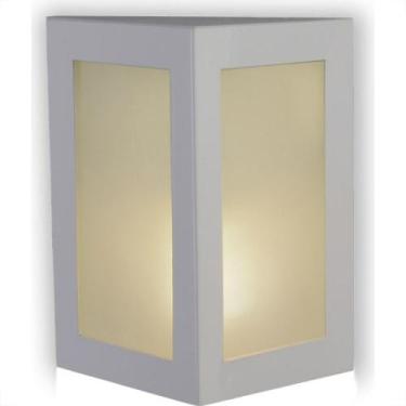 Imagem de Arandela Ideal Aluminio Triangular Para 1E27 283 Branca 3461, Branco