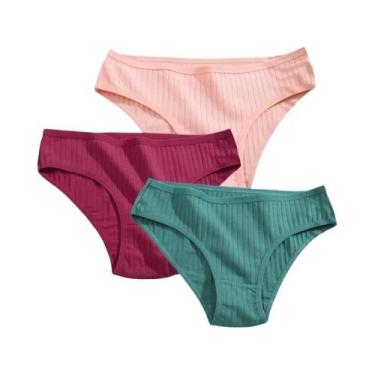 Imagem de Conjunto De Calcinhas De Algodão Femininas Lingerie Sexy Tamanhos XS-5