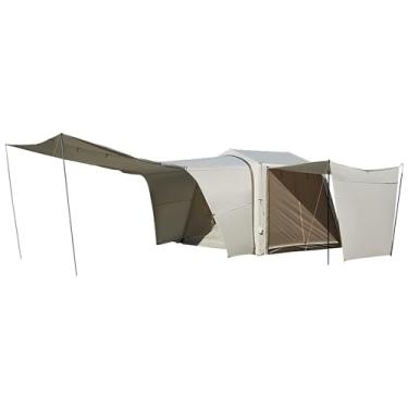 Imagem de Barraca inflável Naturehike para acampamento, 4 maneiras de usar – Tenda SUV de fácil configuração para acampamento familiar, à prova d'água e protetor solar para carro com tela para cinema ao ar