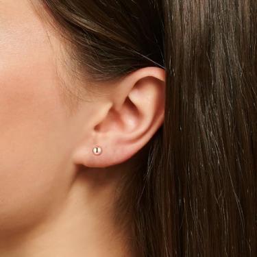 Imagem de Brincos de aço cirúrgico para mulheres e homens 20 g brincos de cartilagem pequena bola hélice tragus daith joias piercing