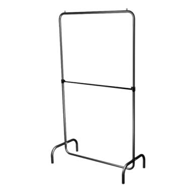 Imagem de Arara DUPLA Desmontável - Loja ou Closet 120cm (PRETA)