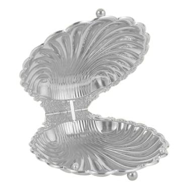 Imagem de Bothyi Tigela de frutas, bandeja para pão, travessa de frutas decorativa para casa, bandeja para servir lanches, saladas, mesa de jantar, balcão da cozinha, Silver S