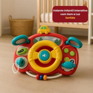 Imagem de Volante Infantil Interativo com Som e Luz - Sortida - LUA DE CRISTAL