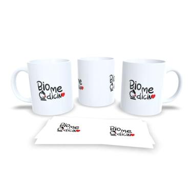 Imagem de Caneca Gastronomi com Design de Chef e Coração, Branca, Cerâmica, Tema Culinária (7228)