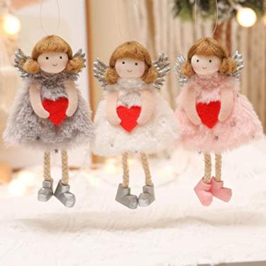 Imagem de Pingentes de anjo - Pingentes pendurados Angel Nashville para Natal, Ano Novo, aniversário, casamento, decoração do Dia dos Namorados (rosa)