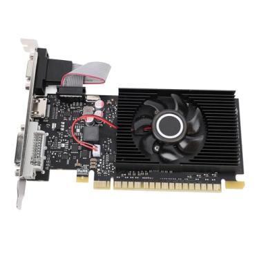 Imagem de VBESTLIFE Placa Gráfica de 1 GB, GPU DDR3 de 64 Bits, Placa de Vídeo para Jogos de Computador Desktop PCIE 1.1 X16 Com Portas HDMI, DVI, VGA