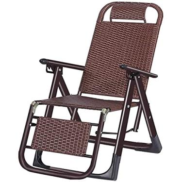 Imagem de YYBOES Cadeira reclinável dobrável, espreguiçadeira, espreguiçadeira de jardim, reclinável, dobrável, relaxante, cadeira de praia 160 cm, cadeiras de jardim