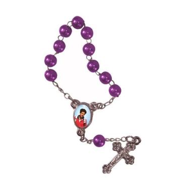 Imagem de 50 Mini Terço com Foto do São Carlo Acutis - SJO Artigos Religiosos, R