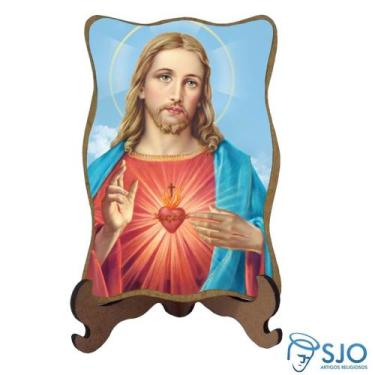 Imagem de Porta Retrato Sagrado Coração de Jesus Modelo 1 - SJO Artigos Religios