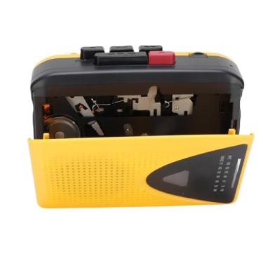 Imagem de Yunseity Gravador Pequeno de Toca-fitas, Rádio AM FM Portátil, Com Alto-falante Grande e Entrada para Fone de Ouvido, Microfone Embutido para Uso Doméstico e Em Parques