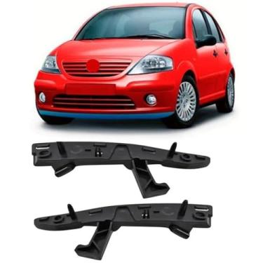 Imagem de Universo Car, Suporte Guia Parachoque Dianteiro C3 2003 2004 2005 2006 2007 2008 2009 2010 2011 2012 LADO:ESQUERDO;COR:PRETO