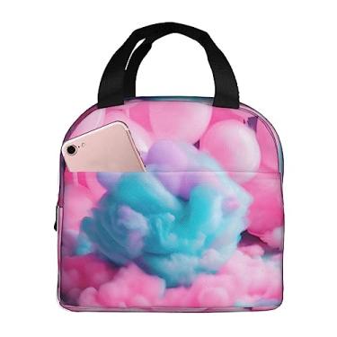 Imagem de SUHNGE Lancheira com isolamento térmico de algodão doce rosa para mulheres, homens, adultos e adolescentes